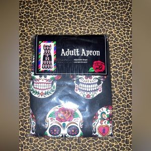 Day of the dead sugar was a printed apron